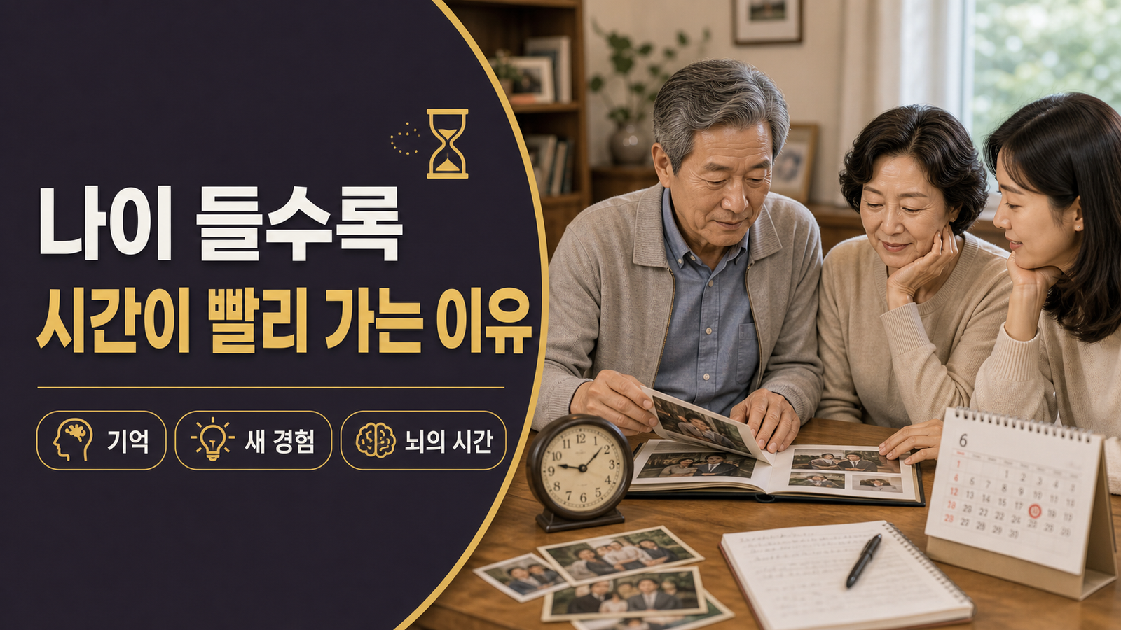 나이가 들수록 시간이 빨리 가는 이유 뇌의 시간 감각과 기억 설명