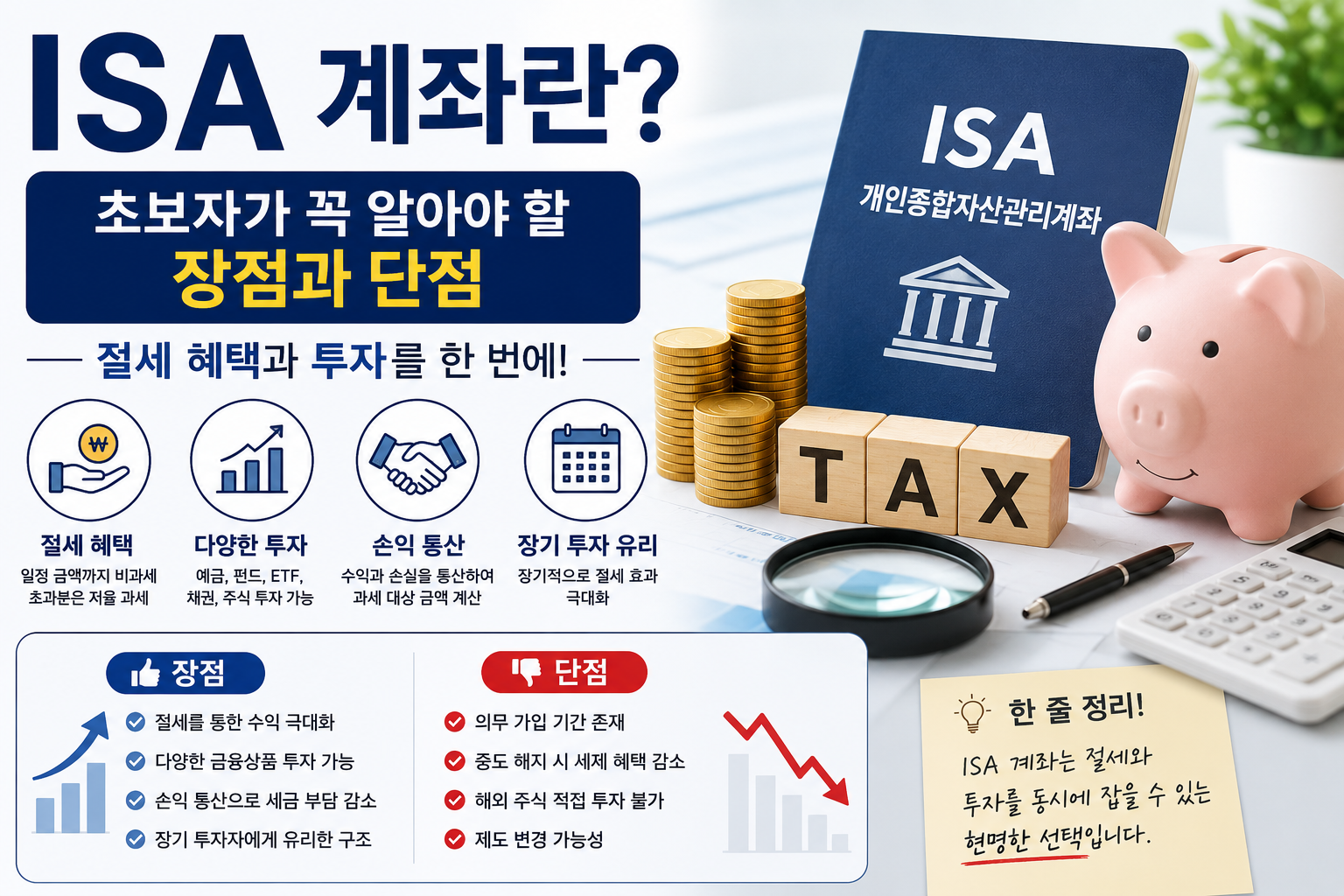 ISA 계좌란? 초보자가 꼭 알아야 할 장점과 단점 총정리