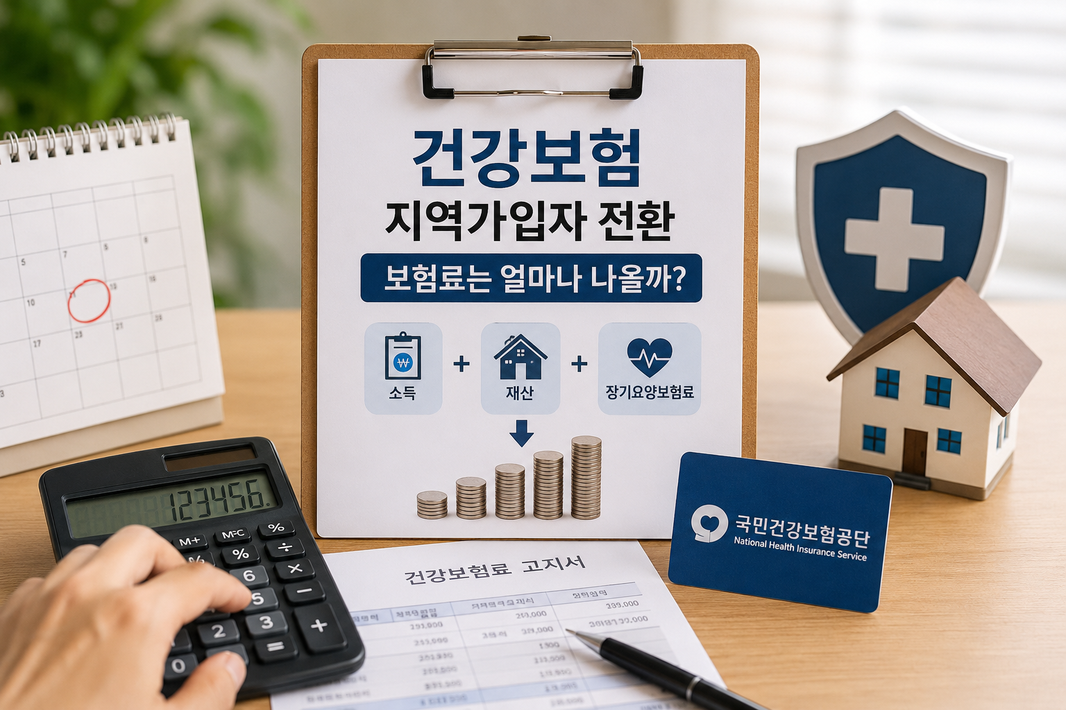 건강보험 지역가입자 전환되면 보험료는 얼마나 나올까? 계산 기준 총정리