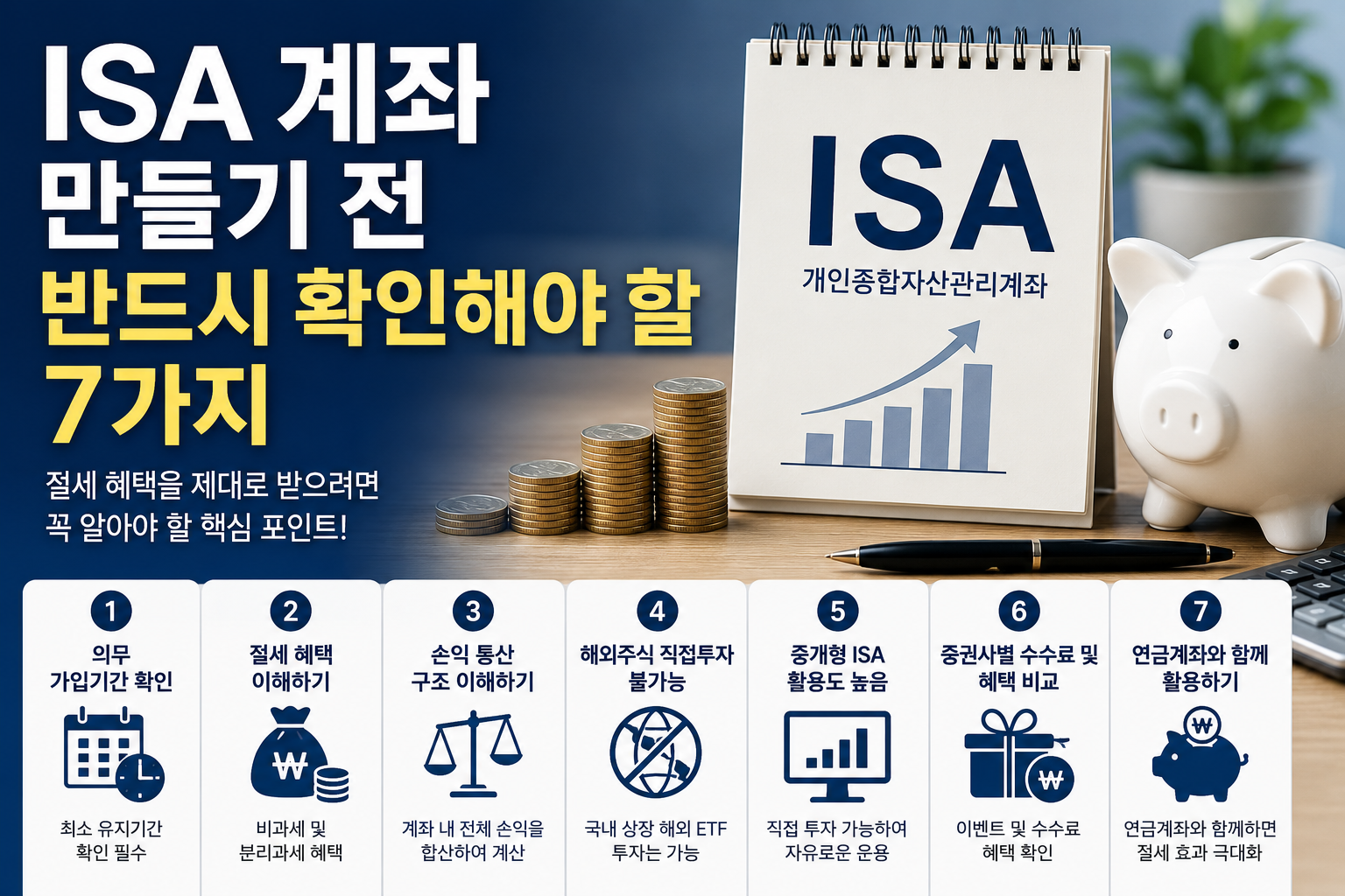 ISA 계좌 만들기 전 반드시 확인해야 할 7가지