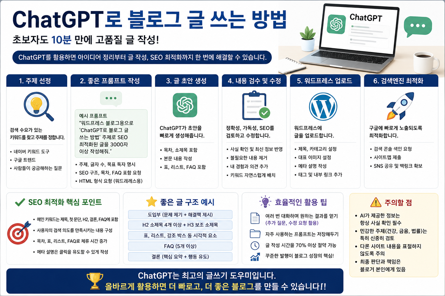 ChatGPT로 블로그 글 쓰는 방법, 초보자도 10분 만에 콘텐츠 만드는 법
