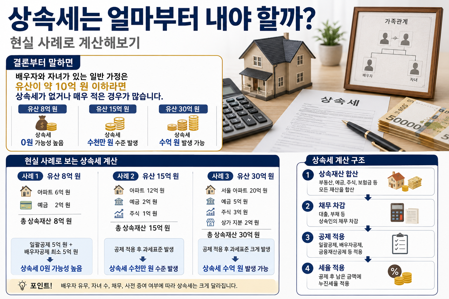 상속세는 얼마부터 내야 할까? 현실 사례로 계산해보기