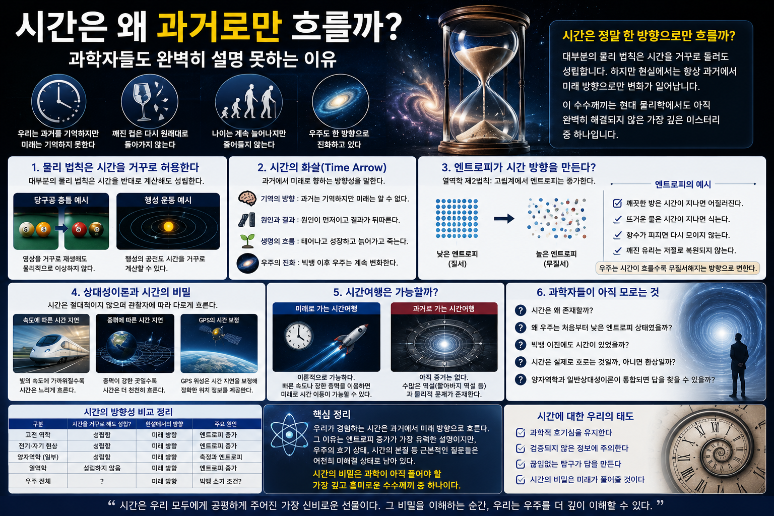 시간은 왜 과거로만 흐를까? 과학자들도 완벽히 설명 못하는 이유
