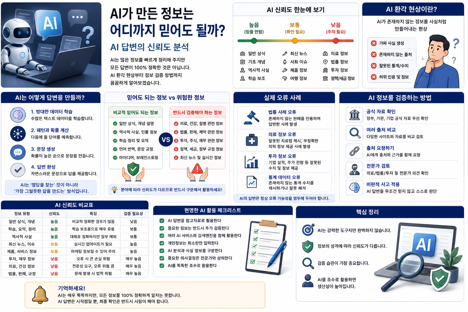 AI가 만든 정보는 어디까지 믿어도 될까?