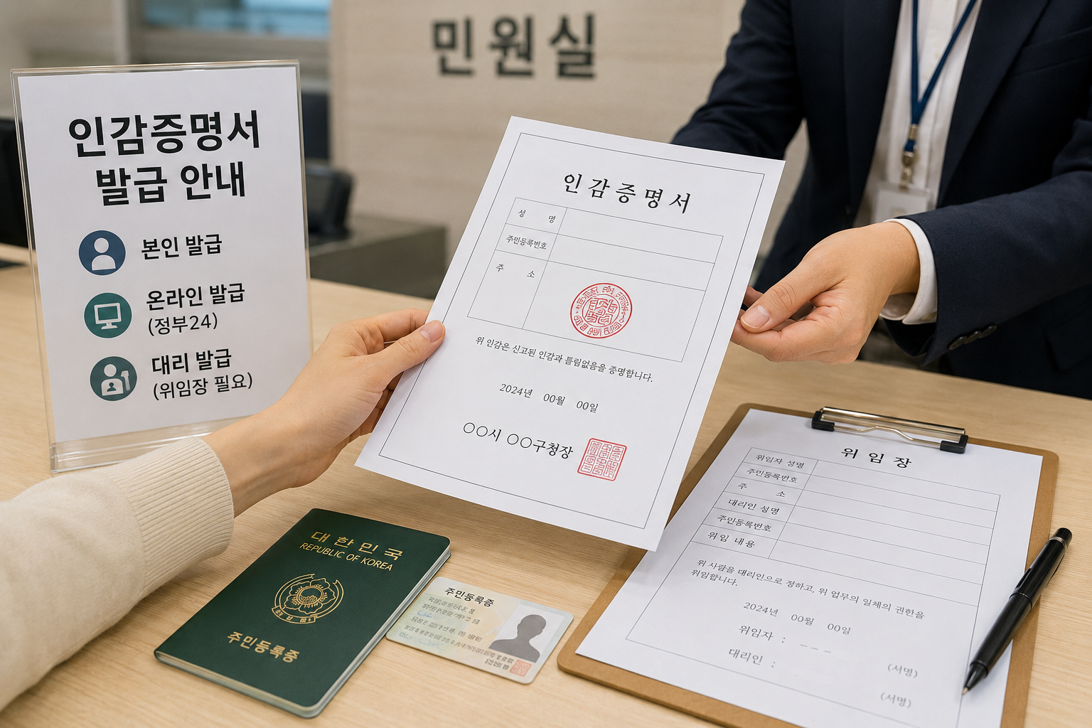 인감증명서 발급방법, 본인이 직접 가지 못하면 어떻게 할까?