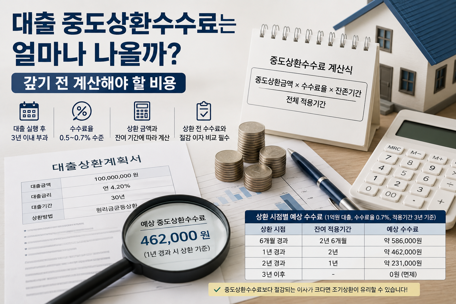 대출 중도상환수수료는 얼마나 나올까? 갚기 전 계산해야 할 비용
