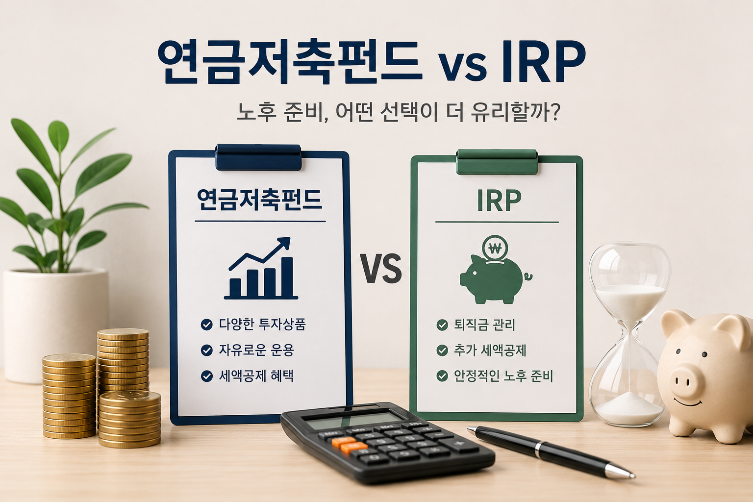 연금저축펀드와 IRP 비교, 노후 준비에 더 유리한 선택은?