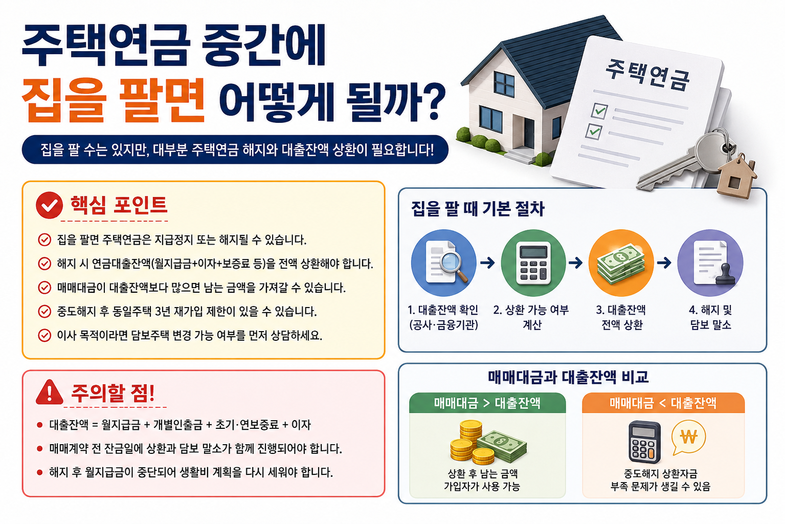 주택연금 중간에 집을 팔면 어떻게 될까?