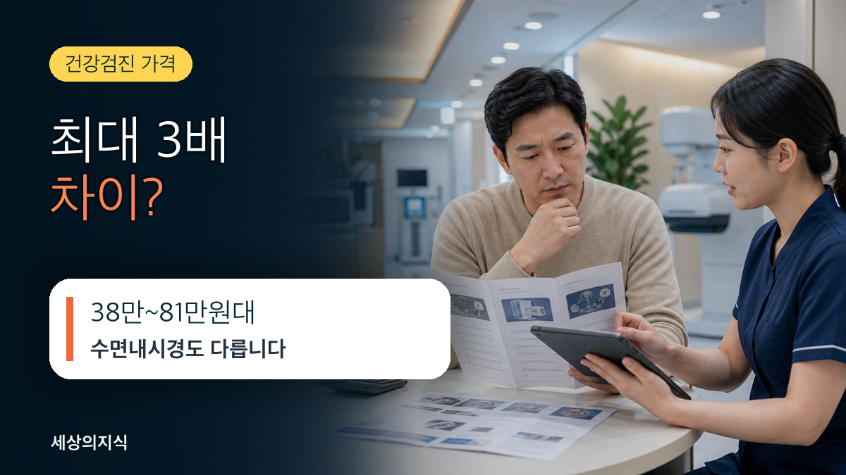 종합건강검진 가격 비교, 병원마다 왜 이렇게 다를까