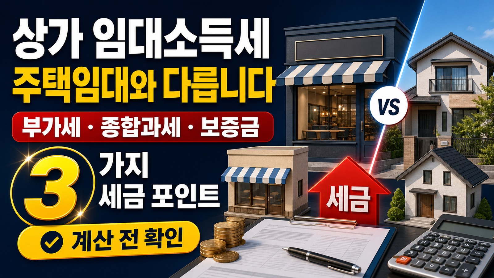 상가 임대소득세, 주택임대와 계산 방식이 다른 이유 핵심 키워드 썸네일
