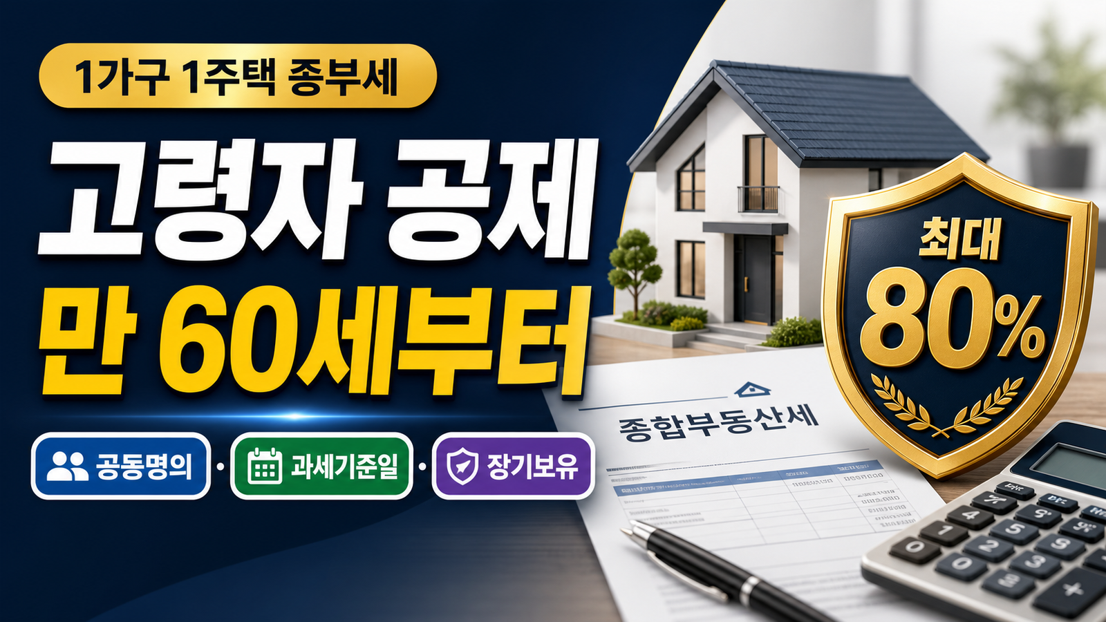 1가구 1주택 종부세 고령자 공제, 몇 세부터 얼마나 줄어들까 핵심 키워드 썸네일