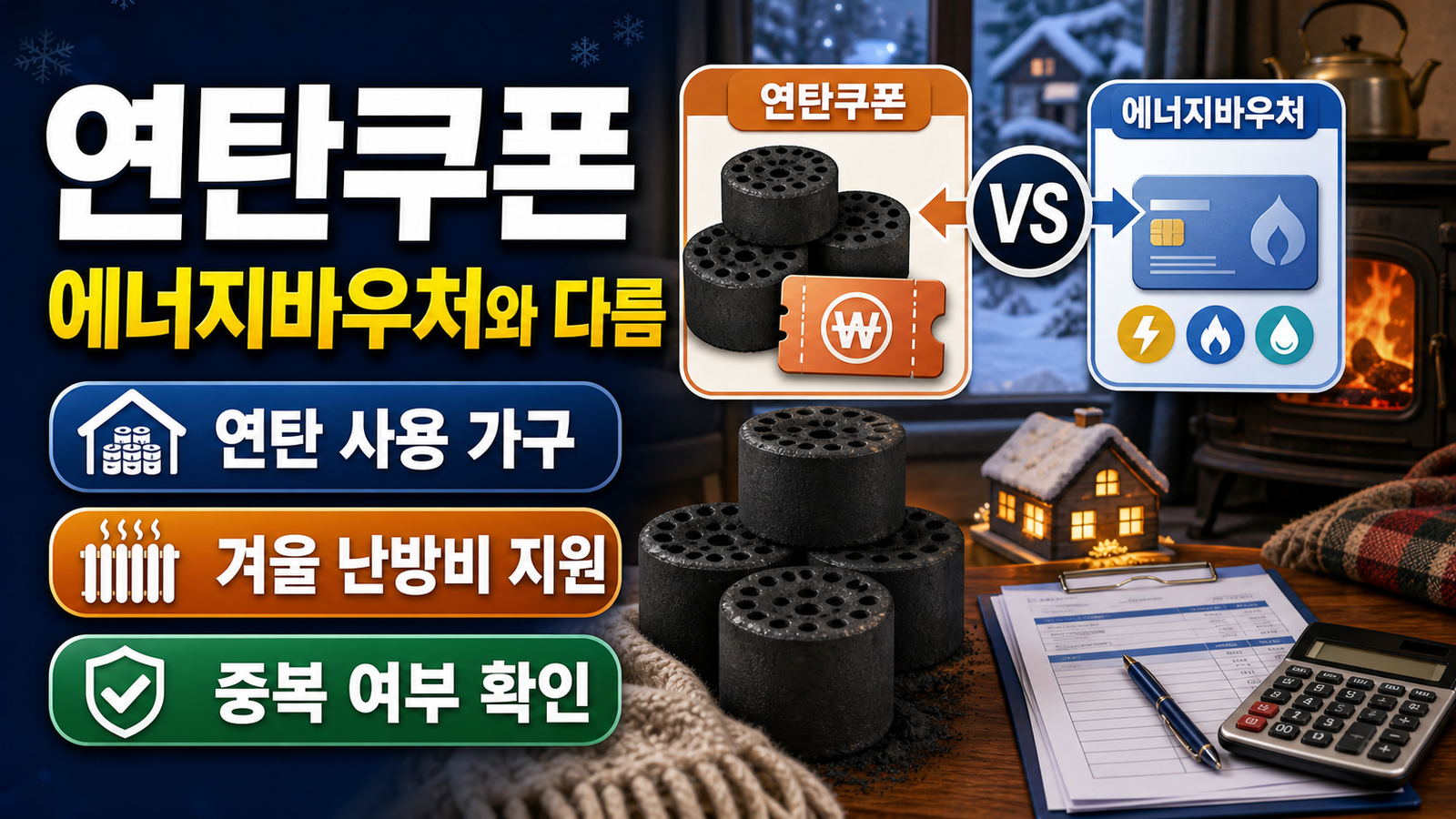 연탄쿠폰, 일반 에너지바우처와 뭐가 다를까