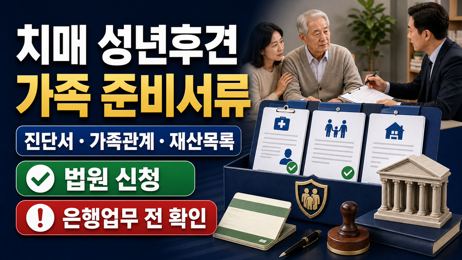 치매 성년후견 신청방법, 가족이 준비할 서류 핵심 키워드 썸네일
