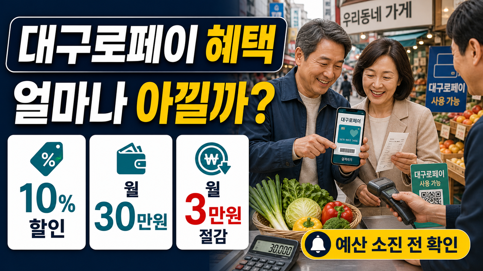 대구 행복페이 캐시백, 50대 이후 실제 혜택