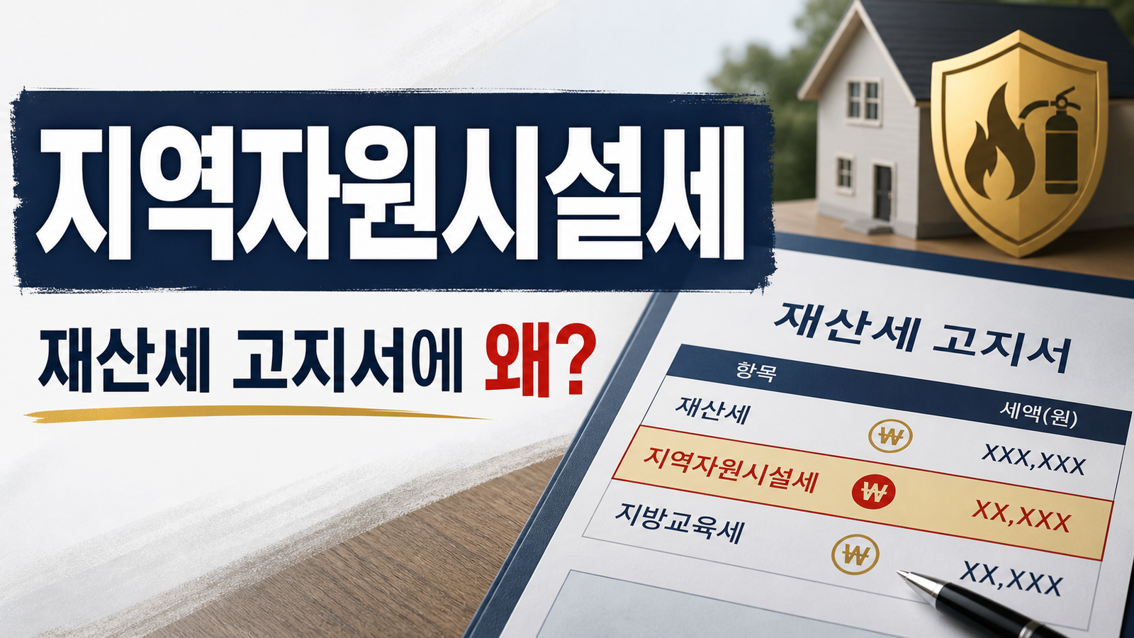 재산세 고지서에 지역자원시설세가 함께 나오는 이유를 설명하는 썸네일