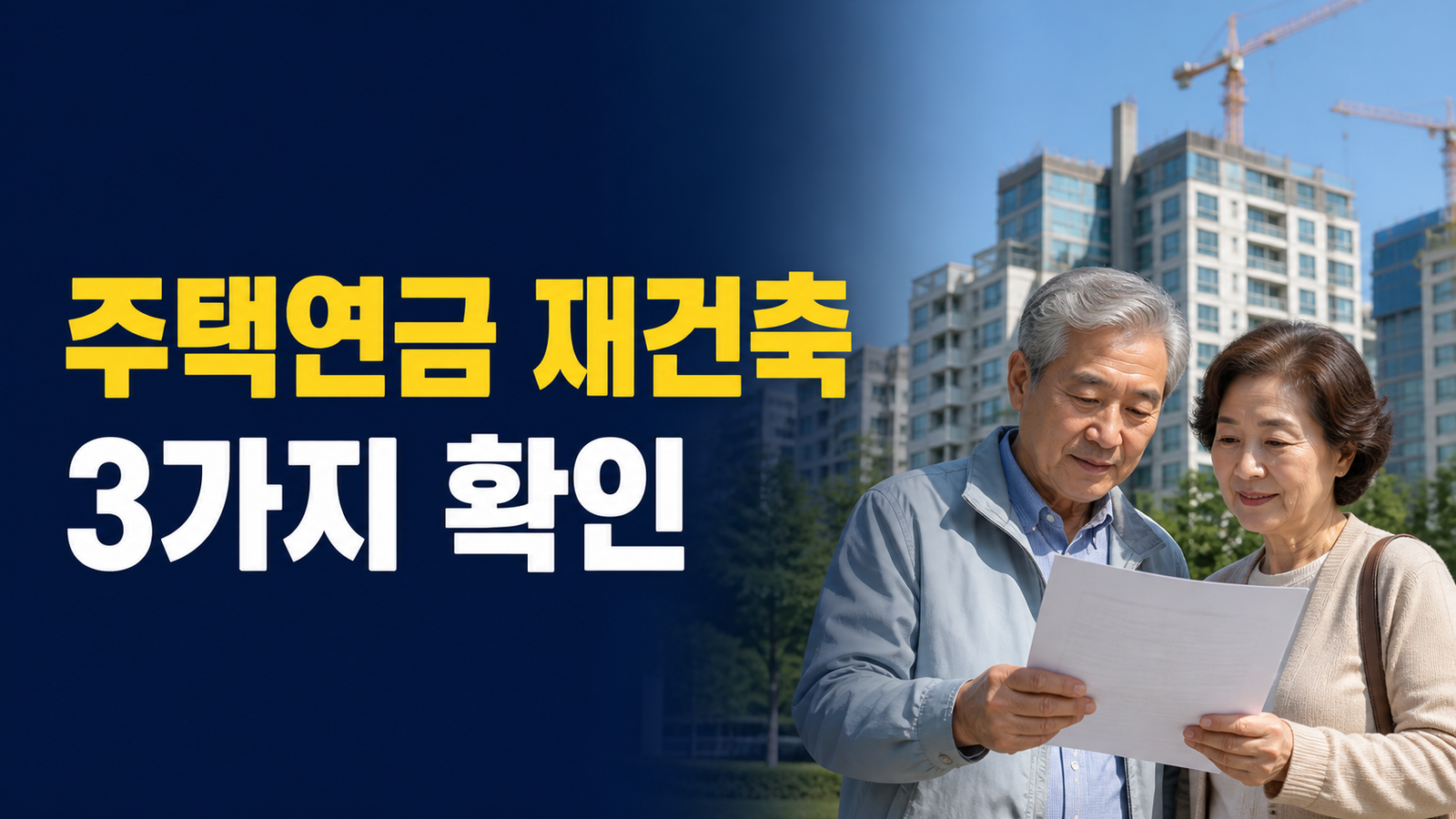 주택연금 가입 후 재건축과 월지급금 변화를 설명하는 썸네일