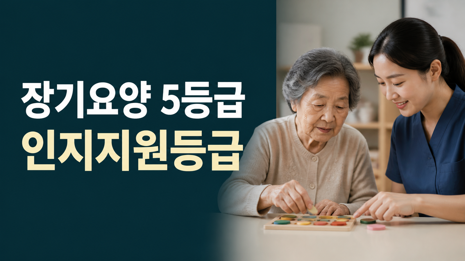 장기요양 5등급과 인지지원등급 이용 범위를 설명하는 썸네일
