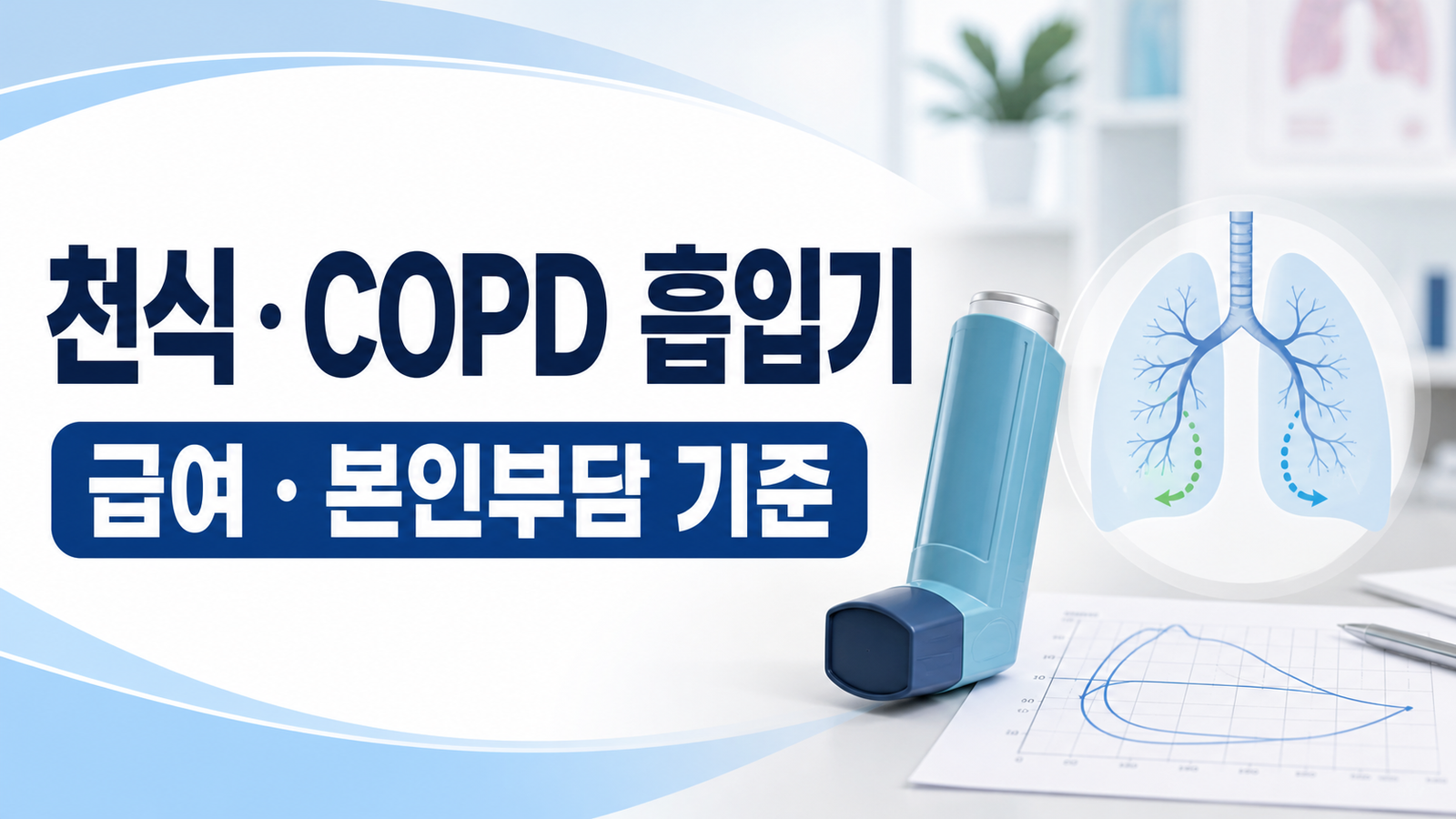천식 COPD 흡입기 급여와 본인부담 기준을 설명하는 썸네일