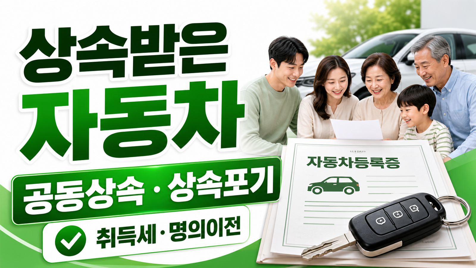상속받은 자동차 취득세, 공동상속·상속포기 후 명의이전