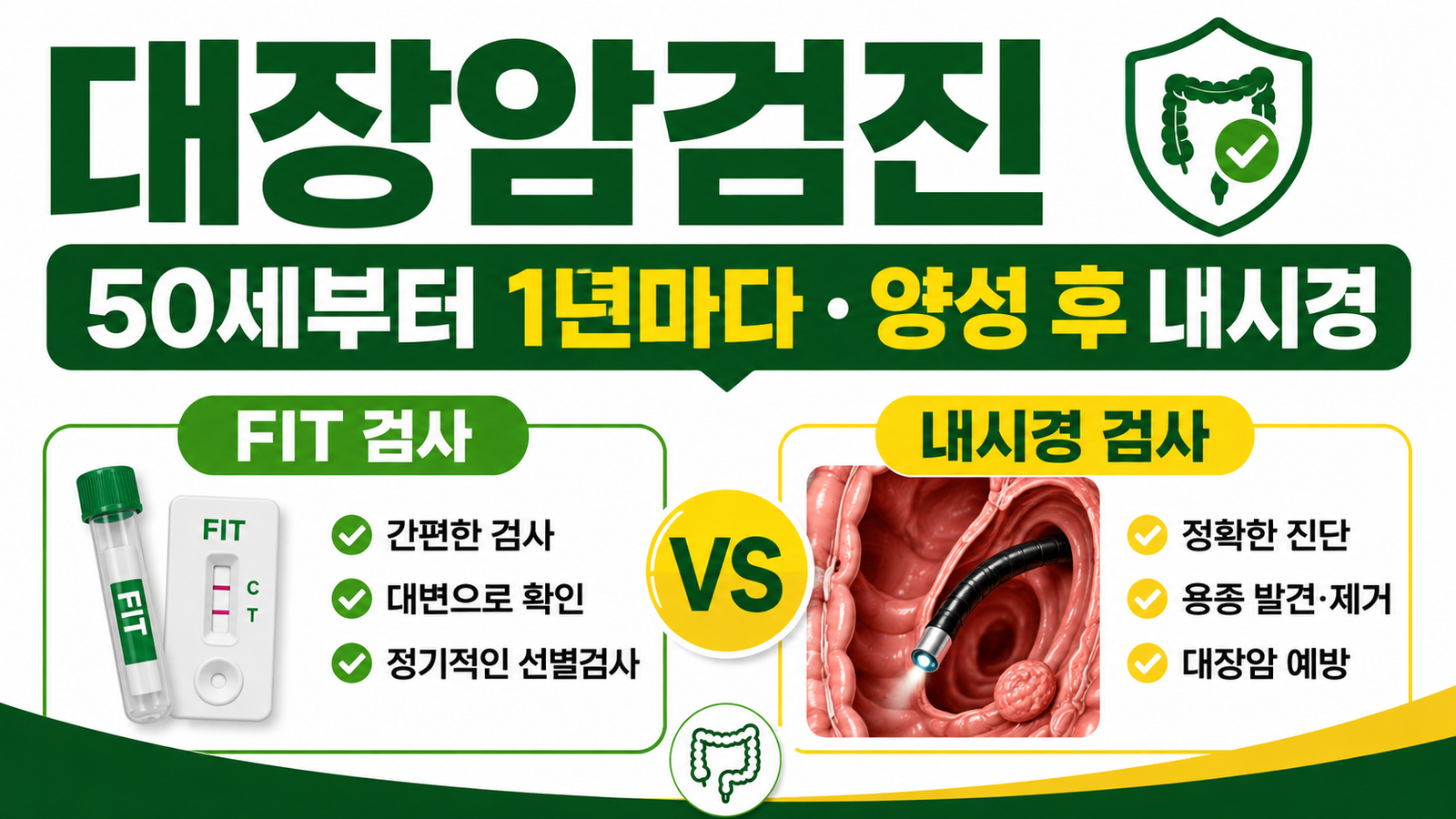 대장암 국가검진 50세부터 1년마다, 분변검사 양성이면 다음 순서 핵심 기준과 확인 절차 썸네일