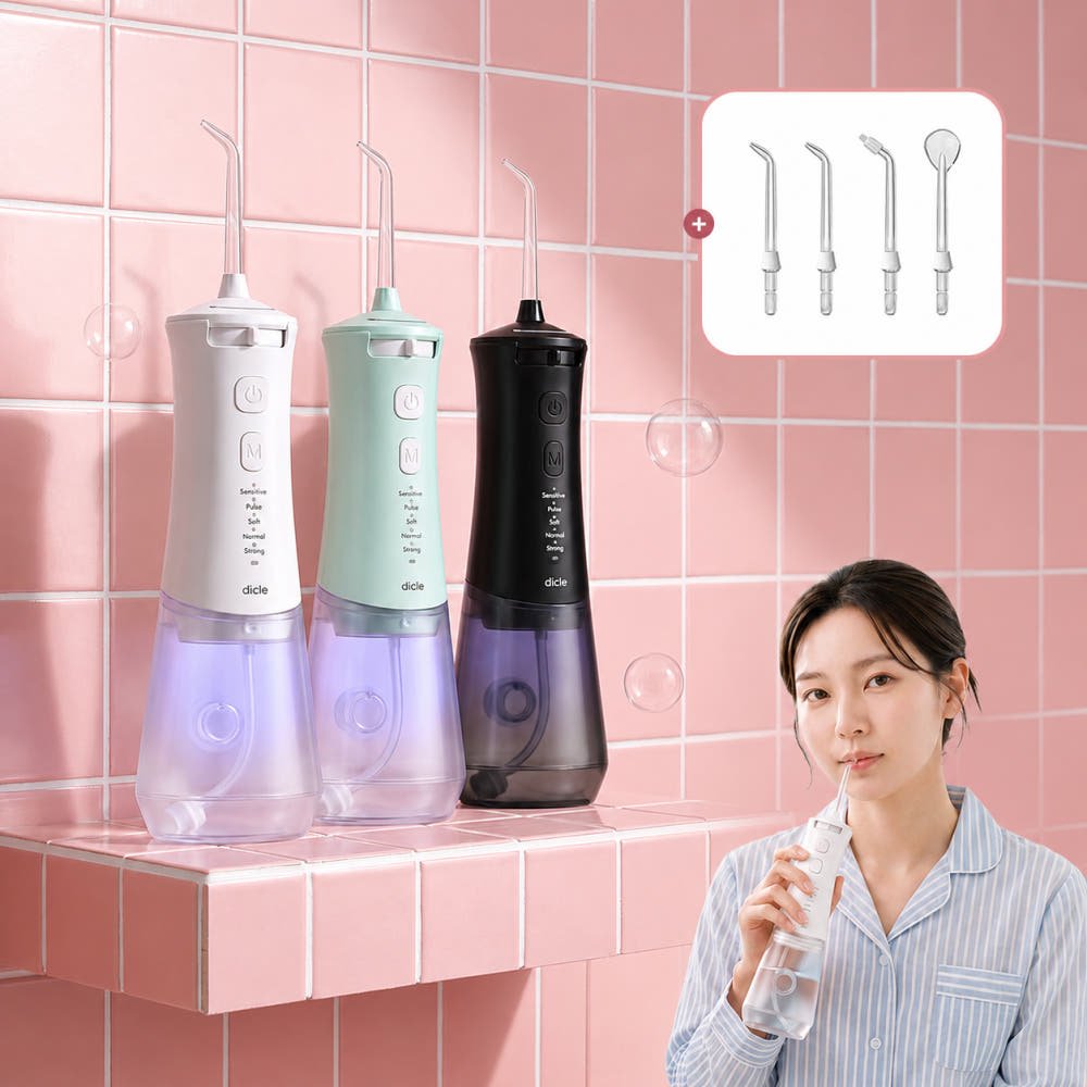 디클 바르니 UV 살균 구강세정기 물치실 치아 세정기 치간 휴대용 무선 잇몸 임플란트 교정