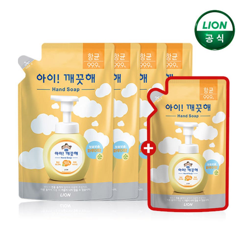 아이깨끗해 핸드워시 순향 450ml 리필 4개+200ml 구성 분석