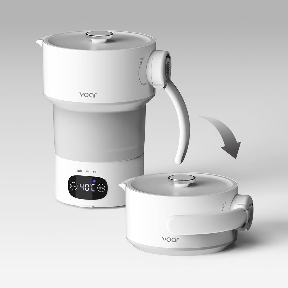 보아르 이지전기포트M1 600ml 용량의 접이식 휴대전기포트