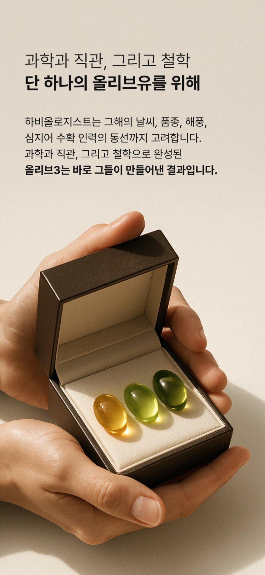 올록담 올리브3 EVOO 캡슐, 아침 건강 루틴으로 시작하기 좋은 올리브유