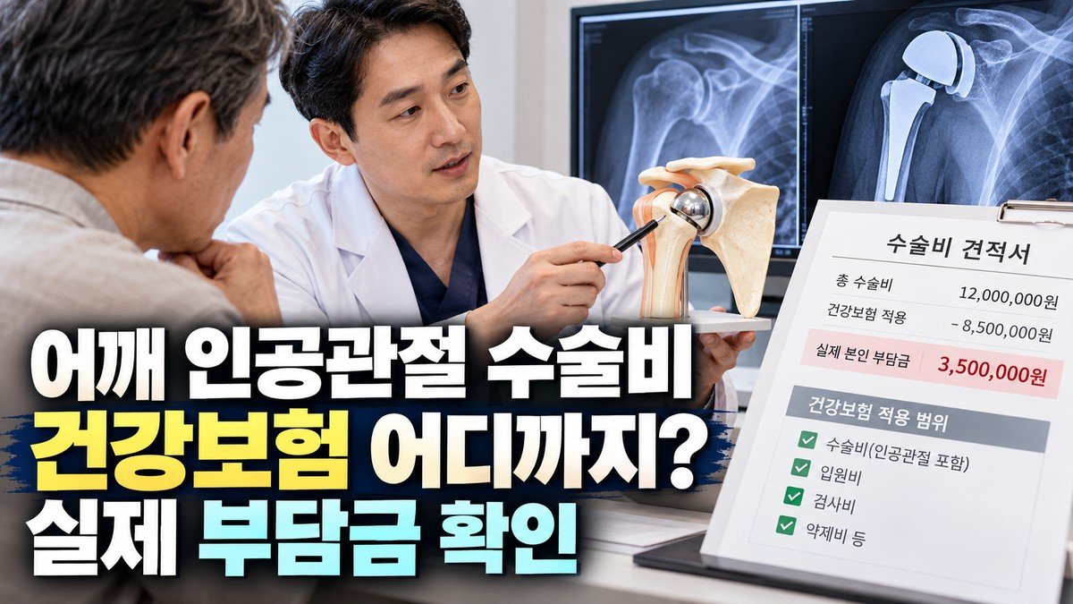 어깨 인공관절 수술비, 무릎 수술과 다르다? 건강보험 적용 범위와 실제 부담금