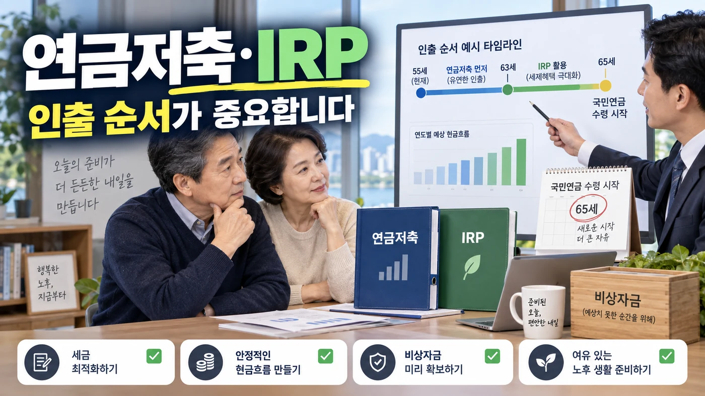 연금저축과 IRP를 동시에 갖고 있다면 인출 순서는 어떻게 정할까?